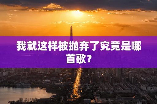 我就这样被抛弃了究竟是哪首歌？