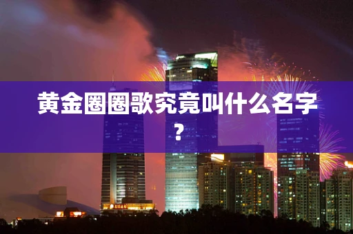 黄金圈圈歌究竟叫什么名字？