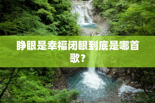 睁眼是幸福闭眼到底是哪首歌？