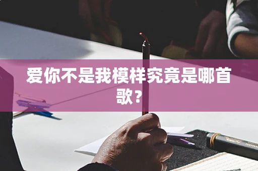 爱你不是我模样究竟是哪首歌？
