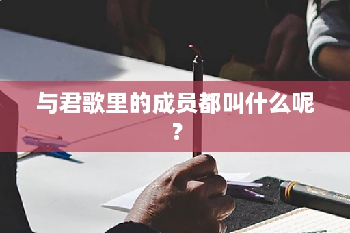 与君歌里的成员都叫什么呢？