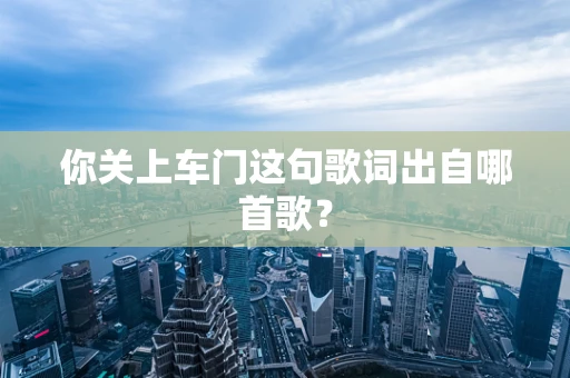 你关上车门这句歌词出自哪首歌？