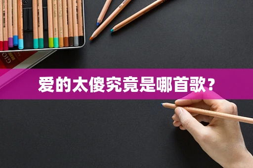 爱的太傻究竟是哪首歌？