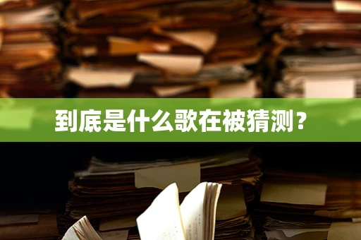 到底是什么歌在被猜测？