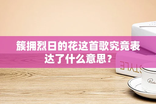 簇拥烈日的花这首歌究竟表达了什么意思？