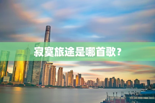 寂寞旅途是哪首歌？