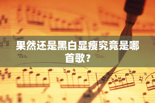果然还是黑白显瘦究竟是哪首歌？