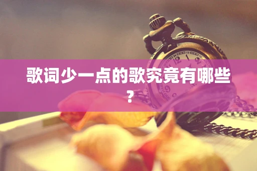 歌词少一点的歌究竟有哪些？