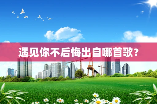 遇见你不后悔出自哪首歌？
