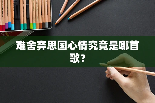 难舍弃思国心情究竟是哪首歌？