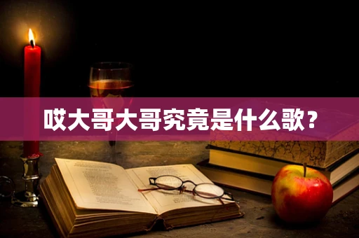 哎大哥大哥究竟是什么歌？
