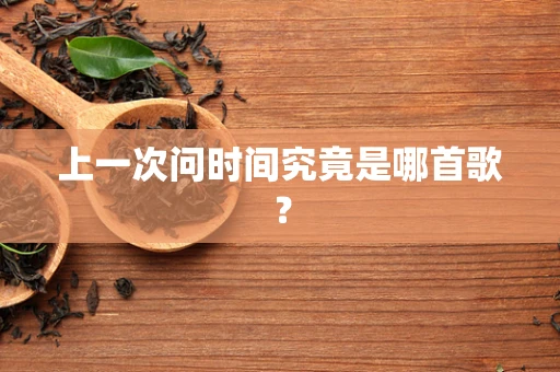 上一次问时间究竟是哪首歌？