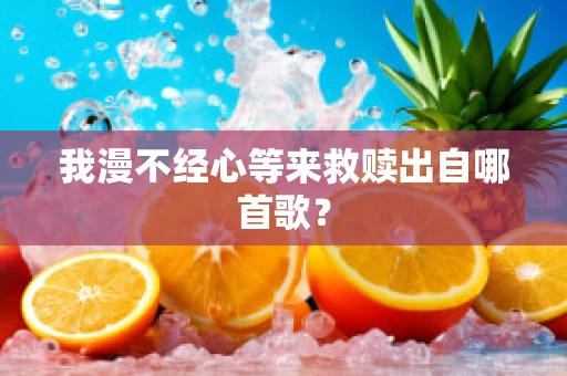 我漫不经心等来救赎出自哪首歌？