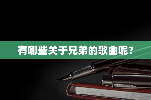 有哪些关于兄弟的歌曲呢？