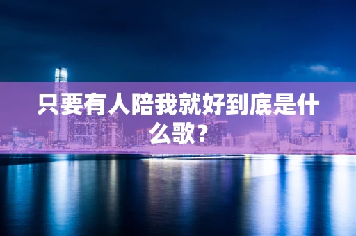 只要有人陪我就好到底是什么歌？