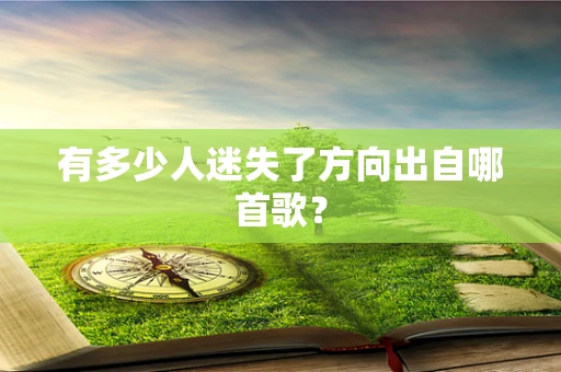 有多少人迷失了方向出自哪首歌？