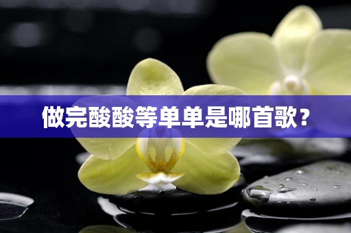 做完酸酸等单单是哪首歌？