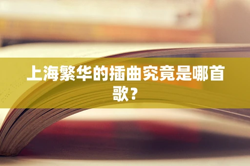 上海繁华的插曲究竟是哪首歌？
