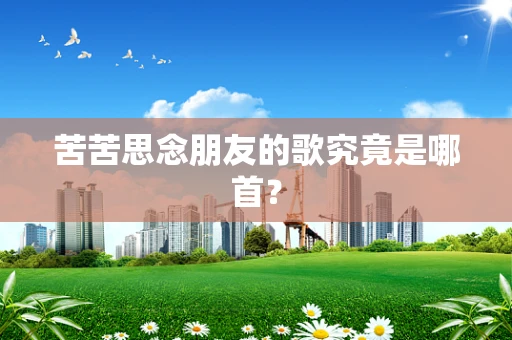 苦苦思念朋友的歌究竟是哪首？