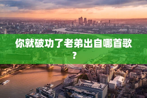 你就破功了老弟出自哪首歌？