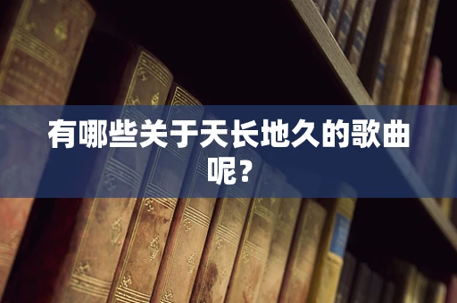 有哪些关于天长地久的歌曲呢？
