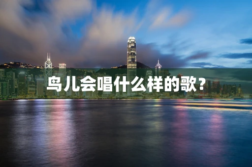 鸟儿会唱什么样的歌？