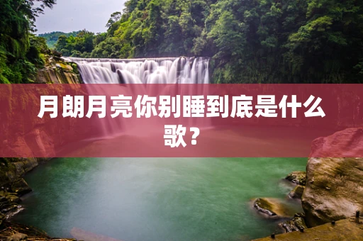 月朗月亮你别睡到底是什么歌？