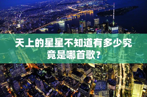 天上的星星不知道有多少究竟是哪首歌？