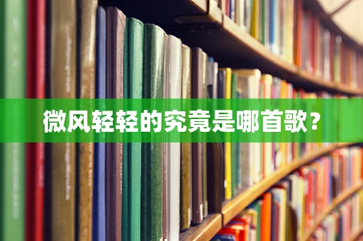 微风轻轻的究竟是哪首歌？
