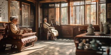 公公婆婆坐客堂出自什么歌？